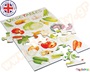 Ξύλινο Παζλ Πίνακας λαχανικών γιγάντιο παζλ