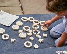 Μέσα κι έξω ξύλινα σχήματα Σετ 14 τεμάχια  Εκπαιδευτικά Παιχνίδια Ταξινόμησης