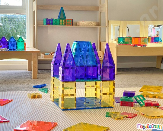 Μαγνητικά τουβλάκια κατασκευών Connetix Βάσεις Σετ 2 τεμάχια