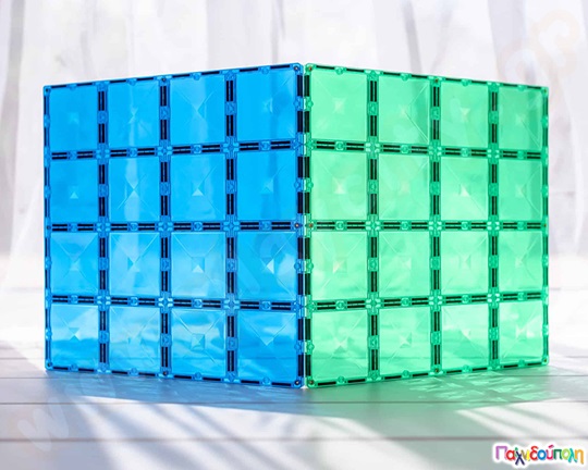 Μαγνητικά τουβλάκια κατασκευών Connetix Βάσεις Σετ 2 τεμάχια