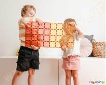 Μαγνητικά τουβλάκια κατασκευών Connetix Βάσεις Παστέλ Πορτοκαλί Σετ 2 τεμάχια  Μαγνητικά Παιχνίδια Κατασκευών