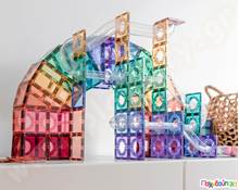 Μαγνητικά τουβλάκια κατασκευών Connetix Pastel Ball Run Σετ 106 τεμάχια  Μαγνητικά Παιχνίδια Κατασκευών