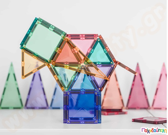 Μαγνητικά τουβλάκια κατασκευών Connetix Pastel Mini Pack Σετ 32 τεμάχια