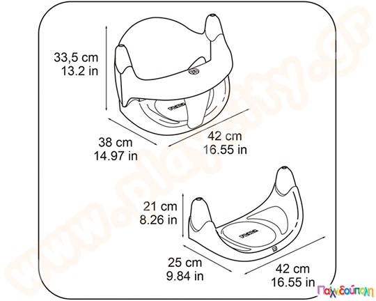Κούνια κάθισμα-ασφαλείας 2 σε 1
