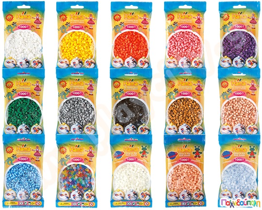 Χάντρες σε σακουλάκια με μονοχρωμία 5mm