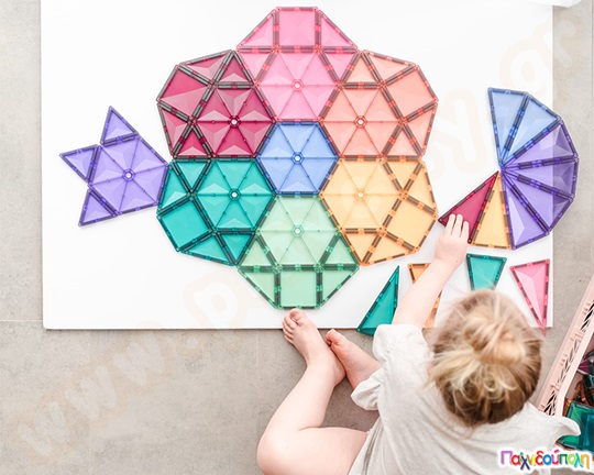 Μαγνητικά τουβλάκια κατασκευών Connetix Pastel Mega Pack Σετ 202 τεμάχια