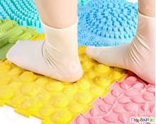 Παζλ δαπέδου με διαφορετικές υφές  Σετ 6 τεμάχια  Δάπεδα Ασφαλείας Παιδικού Δωματίου