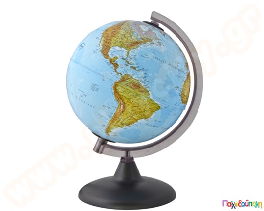 Υδρόγειος σφαίρα γεωφυσική όψη διαμέτρου 20 cm