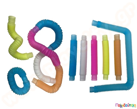 Φωτεινοί ελαστικοί σωλήνες Σετ 6 τεμάχια