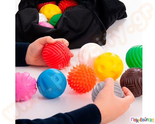 Μπάλες αισθήσεων 5,5 εκ. Σετ 18 τεμάχια