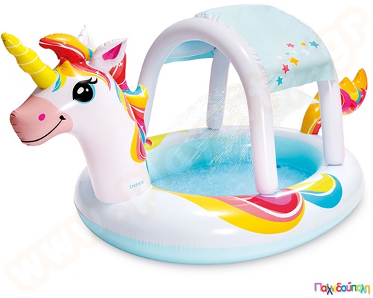 Πισίνα Unicorn με ψεκαστήρα νερού