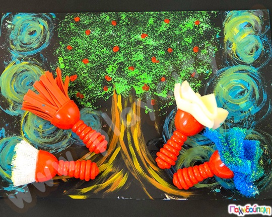 Σετ πινέλα διαφορετικής υφής