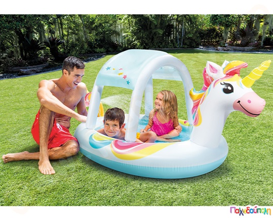 Πισίνα Unicorn με ψεκαστήρα νερού