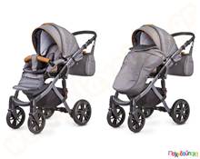 Πολυκαρότσι Μωρού Μαύρο Frontera 2 σε 1 Γραφίτη  Καρότσια Μωρού-Βρεφικά