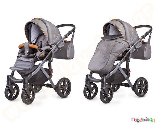 Πολυκαρότσι Μωρού Μαύρο Frontera 2 σε 1 Γραφίτη