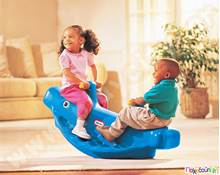 Πλαστική Τραμπάλα Κουνιστή Φάλαινα Μπλε Little Tikes  Παιδικές Τραμπάλες