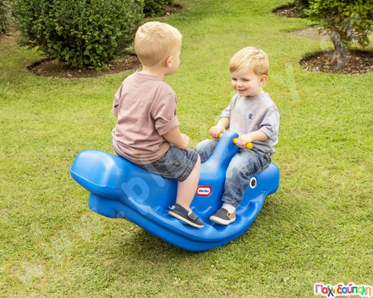 Πλαστική Τραμπάλα Κουνιστή Φάλαινα Μπλε Little Tikes