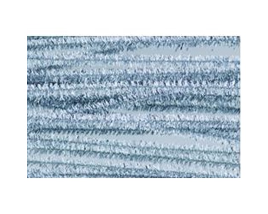 Σύρμα πίπας γυαλιστερό ασημί Σετ 24 τεμάχια