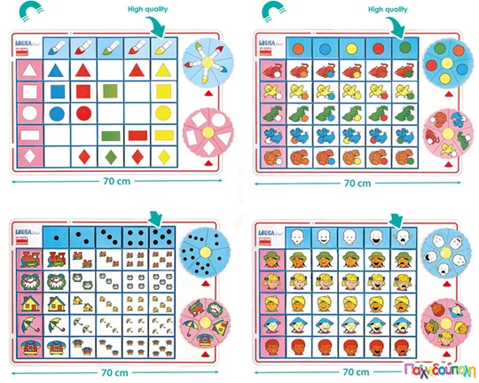 Σετ 4 Εκπαιδευτικά Παιχνίδια Λογικής