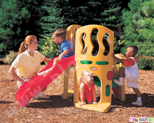 Πλαστική τσουλήθρα Αναρριχητής κρύψου και γλίστρα Little Tikes