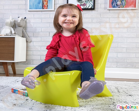 Μοντέρνα καρέκλα κίτρινη Step2