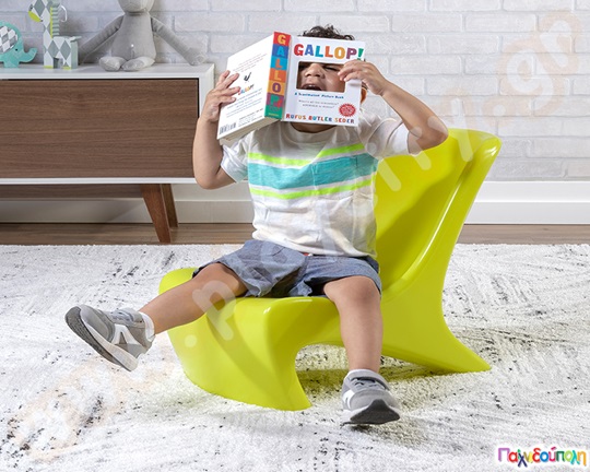 Μοντέρνα καρέκλα κίτρινη Step2