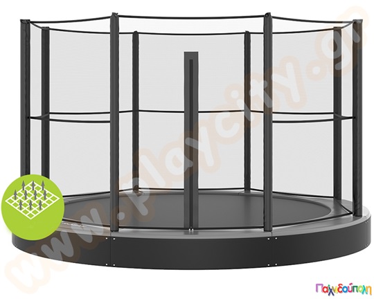 Τραμπολίνο primus διαμέτρου 430 εκ. με ολόκληρο δίχτυ