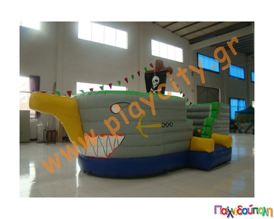 Φουσκωτό Παιχνίδι Πειρατικό καράβι (με 1 blower)