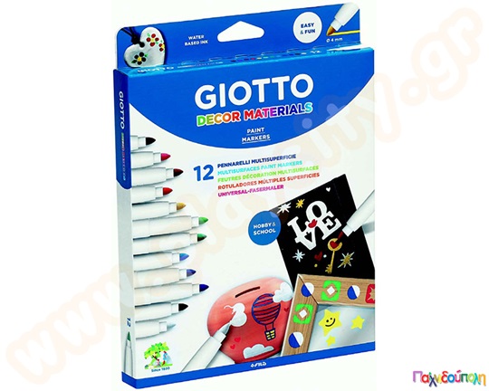 Μαρκαδόροι χοντρής γραφής Giotto Decor