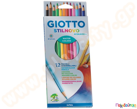 Ξυλομπογιές λεπτές Giotto ακουαρέλας