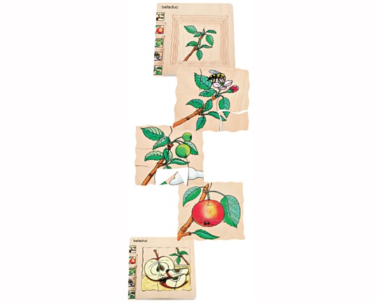 Ξύλινο Παζλ 5 Επιπέδων Το μήλο