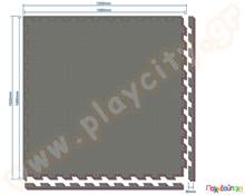 Δάπεδο ασφαλείας EVA σκούρο ανθρακί - ροζ εσωτερικού χώρου - Tatami  Δάπεδα Ασφαλείας Παιδοτόπων - Γυμναστηρίων