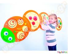 Παιχνίδι Τοίχου Χαρούμενη κάμπια  Εκπαιδευτικά Παιχνίδια Λεπτής Κινητικότητας