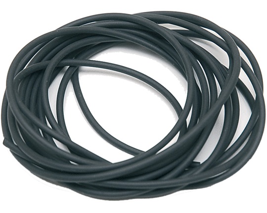 Κορδόνι λαστιχένιο μαύρο ρολό 100 m.