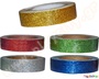 Αυτοκόλλητη ταινία glitter σε 5 χρώματα 1,5 εκ. / 2 μ.