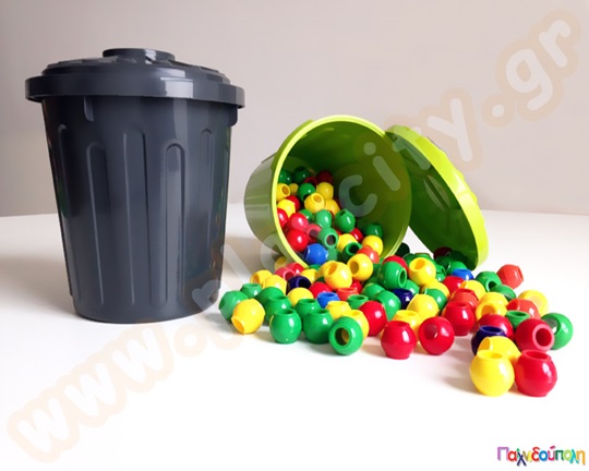 Χάντρες στρόγγυλες σε κουβαδάκι