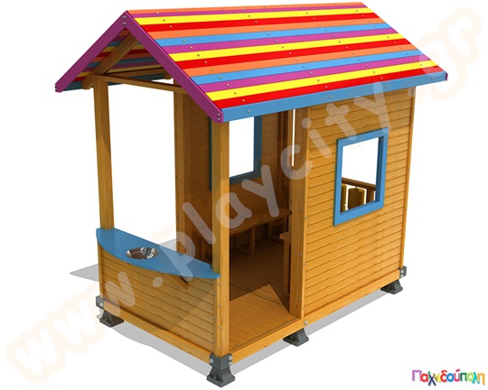 Σπιτάκι παιχνιδιού με θέμα "το μαγαζάκι"