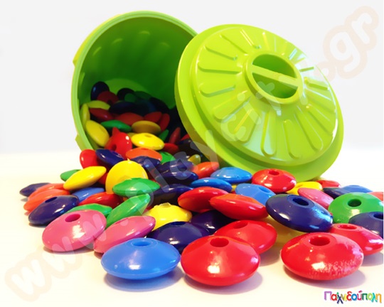 Χάντρες στρόγγυλες σε κουβαδάκι