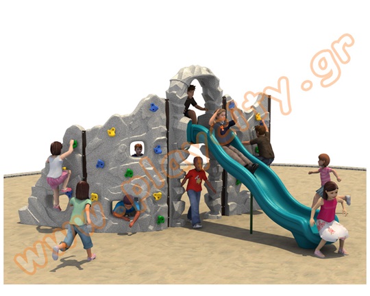 Σύστημα Αναρρίχησης Βράχος με τσουλήθρα