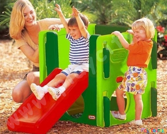 Πλαστική τσουλήθρα-αναρριχητής Γυμναστήριο δραστηριοτήτων Evergreen Little Tikes