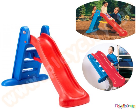 Πλαστική τσουλήθρα Μεγάλη, εύκολης αποθήκευσης Primary Little Tikes