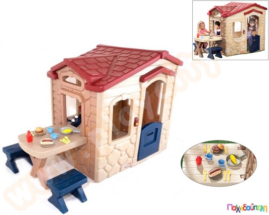 Πλαστικό παιδικό σπιτάκι Καλύβα Πικ-Νικ Little Tikes