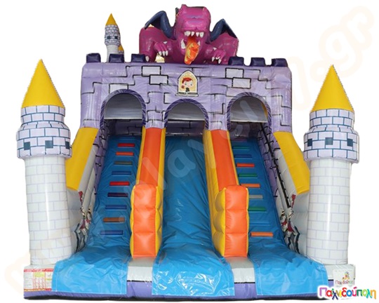 Φουσκωτό Παιχνίδι Τσουλήθρα του Δράκου (με 2 blower)