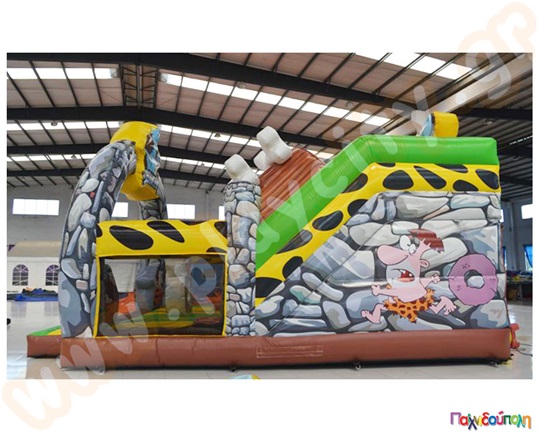 Φουσκωτό Παιχνίδι Εποχή των Σπηλαίων (με 2 blowers)