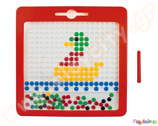 Μαγνητικός πίνακας με πολύχρωμα πιόνια