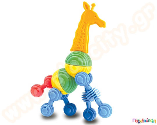 Κατασκευές με σφηνοτουβλάκια Interstar Ζωάκια σετ 150 τεμαχίων