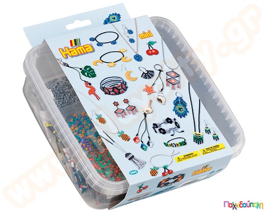 Σετ κατασκευών αξεσουάρ και κοσμήματα 10500 χάντρες 2,5 χιλ.