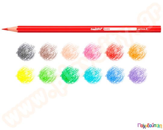 Ξυλομπογιές CARIOCA 12 τεμαχίων