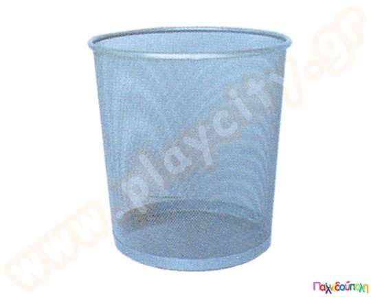 Καλάθι απορριμμάτων γραφείου ασημί