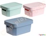 Κουτί αποθήκευσης χρωματιστό με καπάκι 4,5 λίτρων